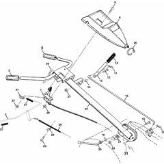 Handle & Controls for Husqvarna 600 CRT