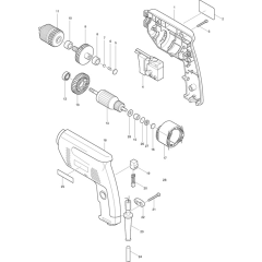 Makita 6410 Drill Assembly