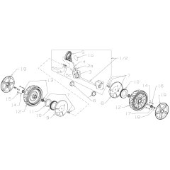 Masport 800ST Wheel Assembly