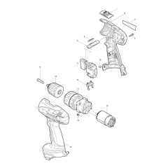 Makita 8381D Drill Assembly