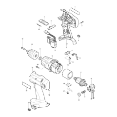 Makita 8444D Drill Assembly