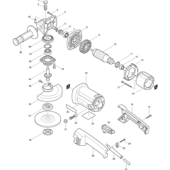 Makita 9015B Angle Driver Assembly
