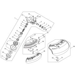 Gear Case & Shield for ECHO