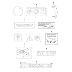 Decals for Husqvarna BG 375
