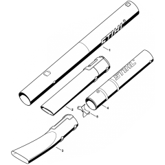 Blower Tube Assembly for Stihl BG50