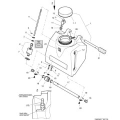 Water Tank Assembly for Bomag