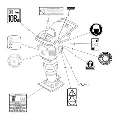 Wacker BS650 Decals