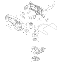 Makita BUM166Z Assembly