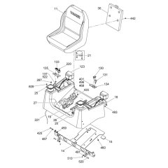 Seat Assembly for Wacker Trowel