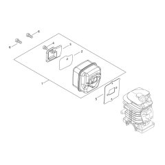 Muffler for ECHO CS-3510ES