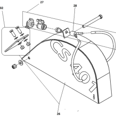 Blade Guard Assembly for CS401-P9