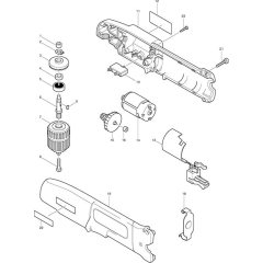 Makita DA302D Main Assembly