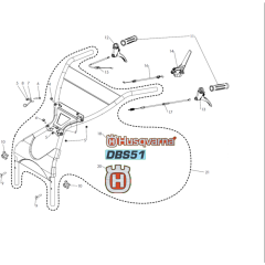 Handle and Controls for Husqvarna DBS51