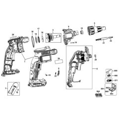 Main Assembly for DeWalt DCF620