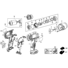 DeWalt DCF813 Main Assembly
