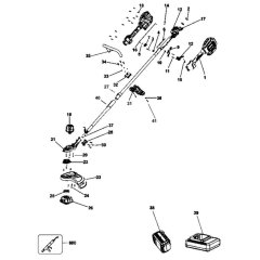Main Assembly for DeWalt Brushcutter