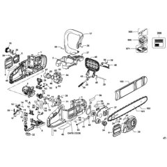 DeWalt DCM585 Chainsaw Assembly