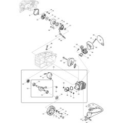 Main Assembly 2 for Makita DCS230T