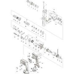 Makita DHR165ZJ Main Assembly