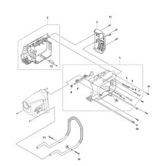 Handle Assembly for Husqvarna DM 1