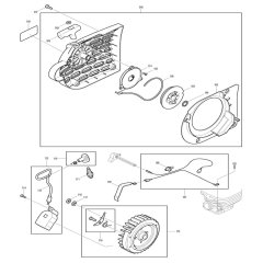Starter Assembly for Makita DPC6201