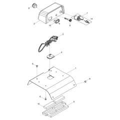 Battery Cover for Wacker DPU40