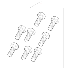 Set of Screws for Wacker Compactor