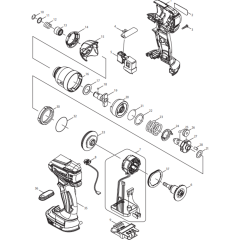 Makita DTD136Z Assembly