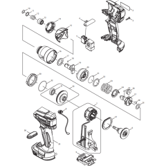 Makita DTD147Z Assembly