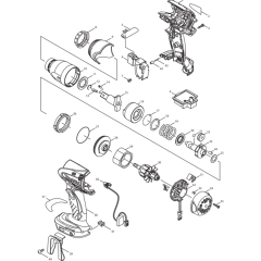 Main Assembly for Makita DTW251RMJ