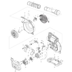 Makita DUB363 Blower Assembly