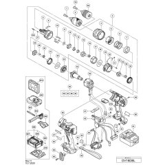 Hikoki DV18DBL Main Assembly