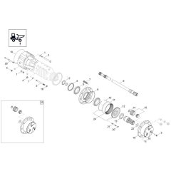 Axle Case & Wheel Hub Assembly