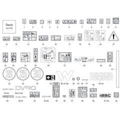 Decals for Wacker DV90-2 Dumper