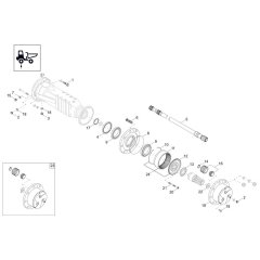 Axle Case & Wheel Hub Assembly