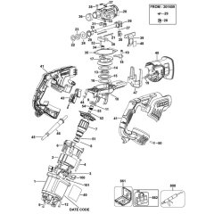 Main Assembly for DeWalt DWE357
