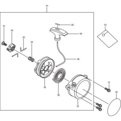 Starter Assembly for Makita EB7650TH