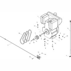 Engine Assembly for Floor Saw
