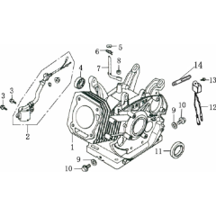 Crankcase Assembly for Loncin G240F