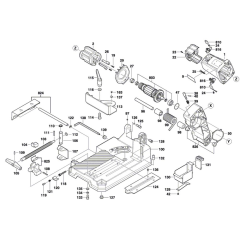 Dry Cutter Assembly Bosch GCD 12 JL