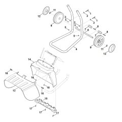 Wheel Carrier for Stihl Shredder