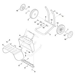 Wheel Carrier for Stihl Shredder