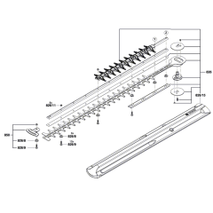 Hedgecutter Assembly for Bosch
