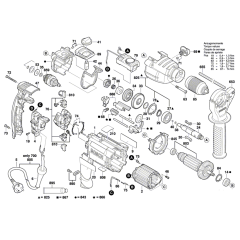 Bosch GSB 21-2 RCT Drill Assembly