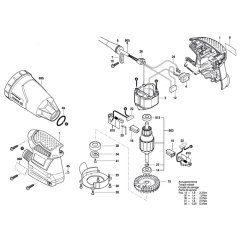 Bosch GSS 160-1 A Sander Assembly