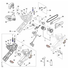 Stihl GTA40 Main Assembly