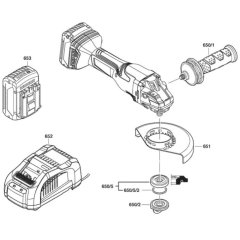 Main Assembly-1 for Bosch Grinders
