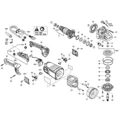 Main Assembly for Bosch GWS 2200 P