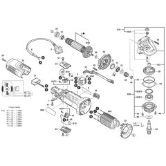 Main Assembly for Bosch GWS 7-100