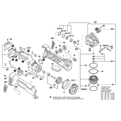 Angle Grinder Assembly for Bosch